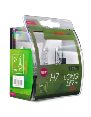 H7 24V 70W PX26d POWERTEC LONG LIFE ΑΛΟΓΟΝΟΥ BLISTER 2ΤΕΜ. M-TECH