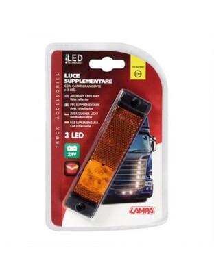 ΦΩΣ ΘΕΣΕΩΣ ΦΟΡΤΗΓΟΥ 24V 3LED ΠΟΡΤΟΚΑΛΙ 130x30mm 1ΤΕΜ.