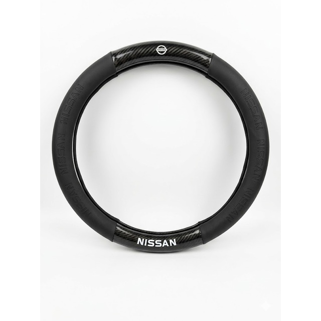 Κάλυμμα τιμονιού δερματίνη/look carbon 38cm - Nissan