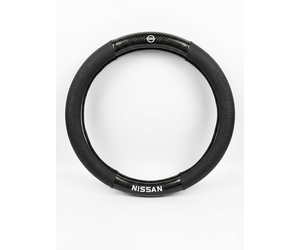 Κάλυμμα τιμονιού δερματίνη/look carbon 38cm - Nissan