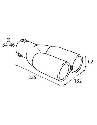 ΑΚΡΟ ΕΞΑΤΜΙΣΗΣ TS-26 Φ 34-46mm - ΔΙΠΛΗ ΑΠΟΛΗΞΗ