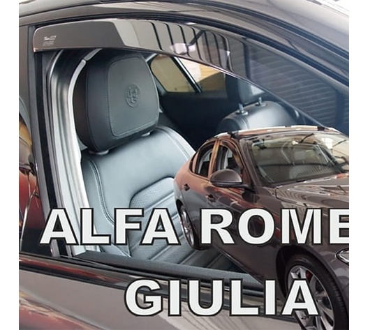 ΑΝΕΜΟΘΡΑΥΣΤΕΣ ΓΙΑ ALFA ROMEO GIULIA 4D 2016- ΖΕΥΓΑΡΙ ΑΠΟ ΕΥΚΑΜΠΤΟ ΦΙΜΕ ΠΛΑΣΤΙΚΟ HEKO - 2 ΤΕΜ.