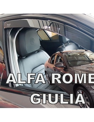 ΑΝΕΜΟΘΡΑΥΣΤΕΣ ΓΙΑ ALFA ROMEO GIULIA 4D 2016- ΖΕΥΓΑΡΙ ΑΠΟ ΕΥΚΑΜΠΤΟ ΦΙΜΕ ΠΛΑΣΤΙΚΟ HEKO - 2 ΤΕΜ.