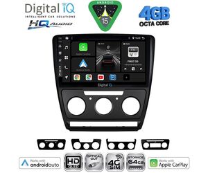 DIGITAL IQ BXK 19595BL_CPAA (10inc) MULTIMEDIA TABLET for SKODA OCTAVIA 5 mod. 2005-2012 (BLACK)