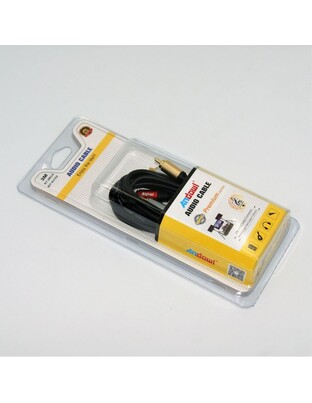 ΚΑΛΩΔΙΟ ΗΧΟΥ ΣΤΕΡΕΟ 3m AUX-3RCA ANDOWL QY-AV103