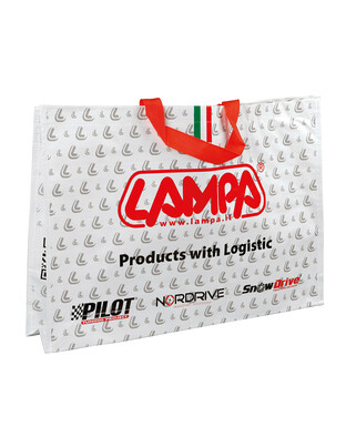 ΤΣΑΝΤΑ ΧΑΡΤΙΝΗ ΔΙΑΦΗΜΙΣΤΙΚΗ ΜΕ ΛΑΒΕΣ LAMPA (L) 540x380x110mm