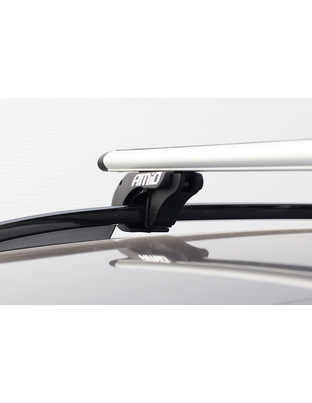 Amio - ΜΠΑΡΕΣ ΟΡΟΦΗΣ ΑΛΟΥΜΙΝΙΟΥ 135 cm ΜΕ ΚΛΕΙΔΙ (STANDARD RAILING ) - 2 ΤΕΜ. (02587/AM)