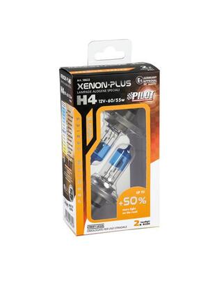 H4 12V 60/55W P43t XENON PLUS 4.800K +50% 2ΤΕΜ.