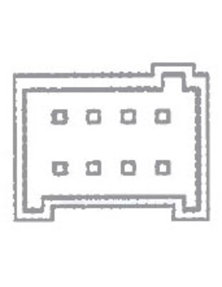Διακόπτης αριστερός (Πόρτα Οδηγού) Διπλός για Fiat DOBLO IΙI 8 επαφών