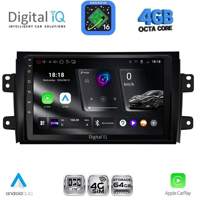 DIGITAL IQ RTG 6688_CPA (9inc) MULTIMEDIA TABLET for FIAT SEDICI – SUZUKI SX4 mod. 2005-2013
