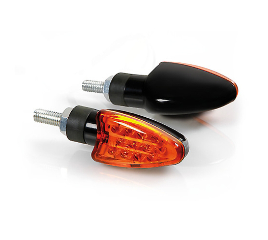 ΦΛΑΣ ΜΗΧΑΝΗΣ ARROW 12V LED (68 x 27 mm) ΜΑΥΡΟ ΜΕ ΠΟΡΤΟΚΑΛΙ ΤΖΑΜΑΚΙ -2 ΤΕΜ.