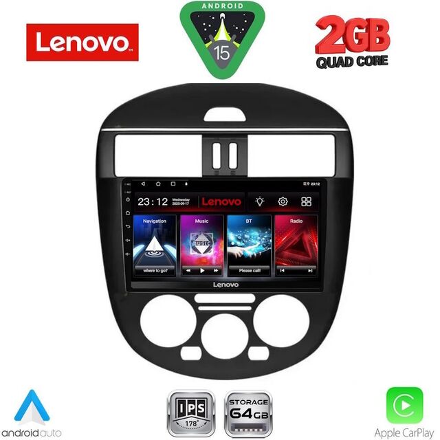 LENOVO LVD 2465B AC_CPA (9inc) MULTIMEDIA TABLET for NISSAN TIIDA mod. 2013-2023 with A/C