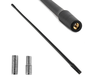 Amio - ΚΕΡΑΙΑ ΟΡΟΦΗΣ ANTM12 33cm ΜΕ 2 ΑΝΤΑΠΤΟΡΕΣ 5-6mm ΜΑΥΡΗ - 1 ΤΕΜ. (04162/AM)