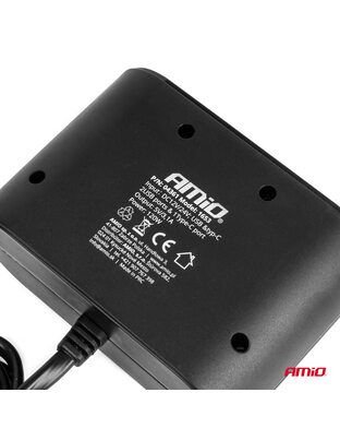 Amio - ΑΝΤΑΠΤΟΡΑΣ ΑΝΑΠΤΗΡΑ 12/24V 120W ΜΑΥΡΟΣ/3 ΘΕΣΕΙΣ/2xUSB-A+1xUSB-C ΤΑΧΕΙΑΣ ΦΟΡΤΙΣΗΣ/ΚΑΛΩΔΙΟ 70cm - 1 Τεμ. (04361/AM)