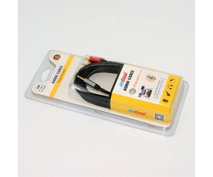 ΚΑΛΩΔΙΟ ΗΧΟΥ ΣΤΕΡΕΟ 3m AUX-2RCA ANDOWL QY-AV05