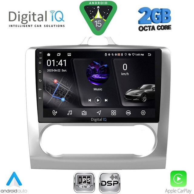 DIGITAL IQ RSF 4156SL_CPA CLIMA (9inc) MULTIMEDIA TABLET for FORD FOCUS mod. 2005-2012 (SILVER)