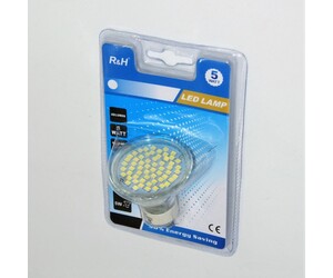 LED ΛΑΜΠΑ GU10/5W/450Lm/6500K GU10-60SMD-5W
