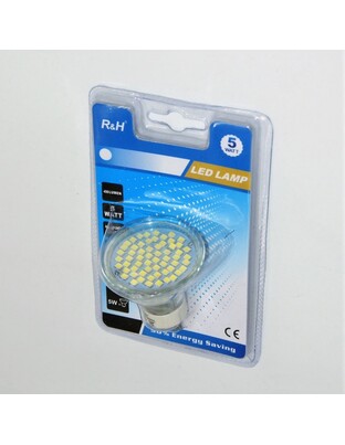 LED ΛΑΜΠΑ GU10/5W/450Lm/6500K GU10-60SMD-5W