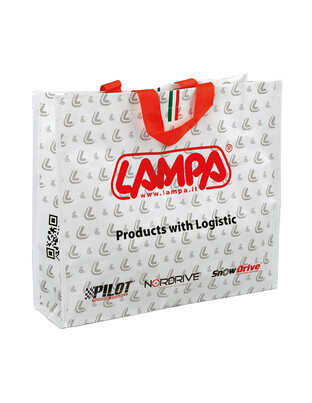 ΤΣΑΝΤΑ ΧΑΡΤΙΝΗ ΔΙΑΦΗΜΙΣΤΙΚΗ ΜΕ ΛΑΒΕΣ LAMPA (S) 400x350x100mm