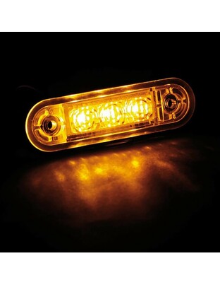 ΦΩΣ ΟΓΚΟΥ 3LED ΠΟΡΤΟΚΑΛΙ SMD 12/24V 85mm LAMPA - 20ΤΕΜ.
