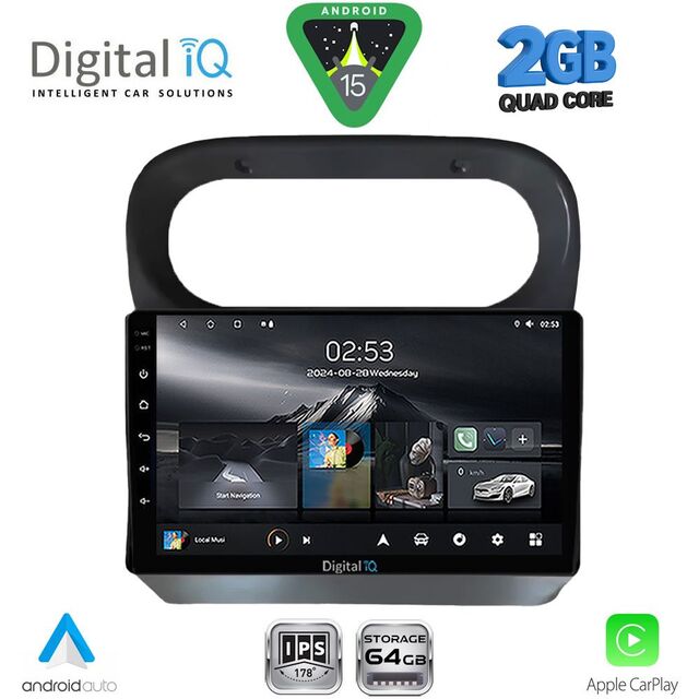 DIGITAL IQ RSD 1559_CPA (9inc) MULTIMEDIA TABLET for RENAULT TWINGO mod. 2007-2014