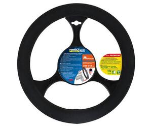 Lampa Κάλυμμα Τιμονιού Αυτοκινήτου Formula Maxi 38-39,5εκ. Άοσμο Ευρείας κάλυψης Μαύρο με Μαύρη Ραφή 1-τεμ. (L3314.3)