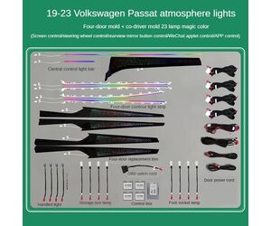 DIQ AMBIENT VW PASSAT III (FK) mod. 2019-2023 (Digital iQ Ambient Light for VW Passat mod. 2019-2023 FULL KIT with 23 lights)