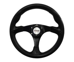 ΤΙΜΟΝΙ BARCHETTA EVO - ΜΑΥΡΟ ΟΙΚΟΛΟΓΙΚΟ ΔΕΡΜΑ 320mm