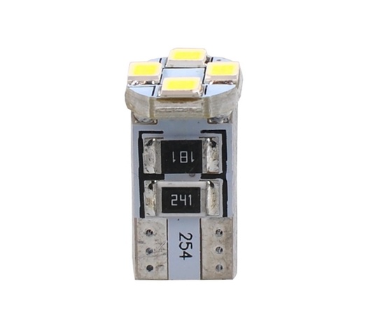 T10 W5W 12V W2,1x9,5d LED 4xSMD3528 ΛΕΥΚΟ (ΚΑΡΦΩΤΟ CAN-BUS) OSRAM LED BLISTER 2ΤΕΜ. M-TECH