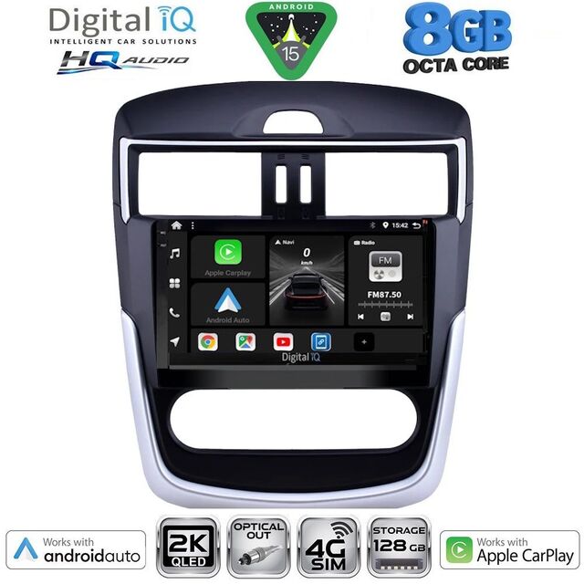 DIGITAL IQ BXK 20465B CL_CPAA (9inc) MULTIMEDIA TABLET for NISSAN TIIDA mod. 2013-2023 with CLIMA