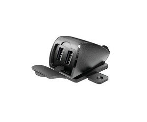 ΦΟΡΤΙΣΤΗΣ USB ΔΙΠΛΟΣ TREK 2 12/24V 5400mA ΜΕ ΒΑΣΗ ΣΤΗΡΙΞΗΣ ΒΙΔΩΤΗ ΚΑΙ ΚΑΛΩΔΙΟ 150cm ΑΔΙΑΒΡΟΧΟΣ