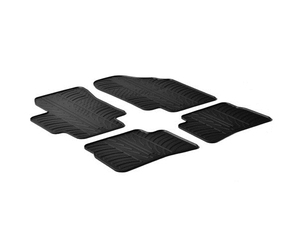 LAMPA - ΠΑΤΑΚΙΑ ΑΥΤΟΚΙΝΗΤΟΥ ΑΠΟ ΛΑΣΤΙΧΟ ΓΙΑ HYUNDAI ACCENT 04/2006-12/2009 / KIA RIO 10/2005-08/2011 ΣΕ ΜΑΥΡΟ ΧΡΩΜΑ ΧΩΡΙΣ ΚΟΥΜΠΩΜΑΤΑ - 4 ΤΕΜ.