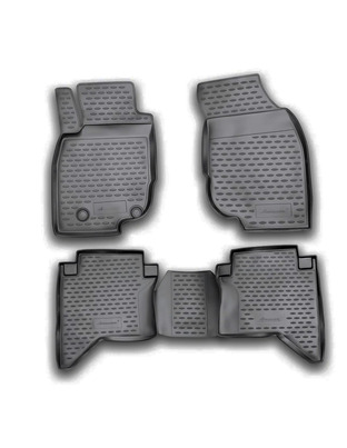 ΠΑΤΑΚΙΑ ΣΕ ΣΚΑΦΗ TPE ΛΑΣΤΙΧΟ ΓΙΑ TOYOTA HILUX 4D 2011-2015  ΣΕ ΜΑΥΡΟ ΧΡΩΜΑ NOVLINE - 4 ΤΕΜ.