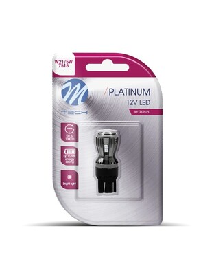 W21/5W (T20) 12/24V W3x16q 14xSMD2835 LED ΚΟΚΚΙΝΟ CAN-BUS BLISTER​  M-TECH - 1 ΤΕΜ.