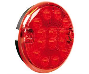 ΦΩΣ ΦΟΡΤΗΓΟΥ ΠΙΣΩ 12/24V 14LED ΚΟΚΚΙΝΟ ΣΤΡΟΓΓΥΛΟ 140mm 1ΤΕΜ.