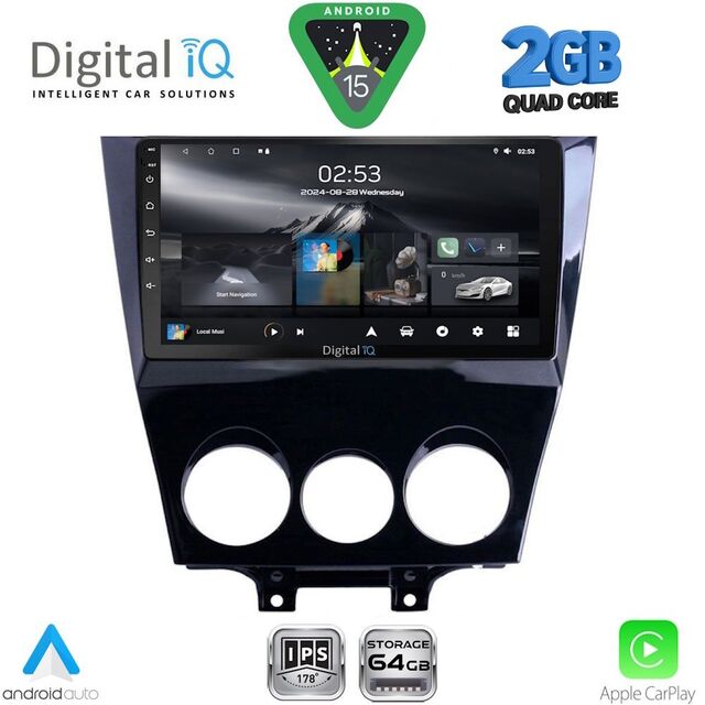 DIGITAL IQ RSD 1395_CPA (9inc) MULTIMEDIA TABLET for MAZDA RX8 mod. 2008-2014