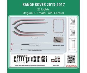 DIQ AMBIENT LR RANGE ROVER (L405) SM mod. 2013-2017 (Digital iQ Ambient Light for LAND ROVER RANGE ROVER L405 mod. 2013-2017 with 23 Lights)