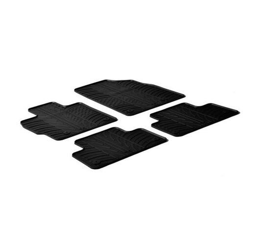 LAMPA - ΠΑΤΑΚΙΑ ΑΥΤΟΚΙΝΗΤΟΥ ΑΠΟ ΛΑΣΤΙΧΟ ΓΙΑ MAZDA CX-5 06/2017+ ΣΕ ΜΑΥΡΟ ΧΡΩΜΑ ME ΚΟΥΜΠΩΜΑΤΑ - 4 ΤΕΜ.