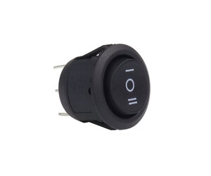 Amio - ΔΙΑΚΟΠΤΗΣ ΣΤΡΟΓΓΥΛΟΣ 3 ΘΕΣΕΩΝ 12V 2cm BU03 - 1ΤΕΜ. (02463/AM)