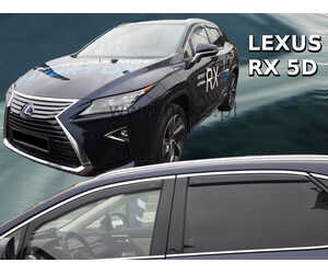 ΑΝΕΜΟΘΡΑΥΣΤΕΣ ΓΙΑ LEXUS RX 5D 2016+ ΣΕΤ ΑΥΤΟΚΙΝΗΤΟΥ ΑΠΟ ΕΥΚΑΜΠΤΟ ΦΙΜΕ ΠΛΑΣΤΙΚΟ HEKO - 4 ΤΕΜ