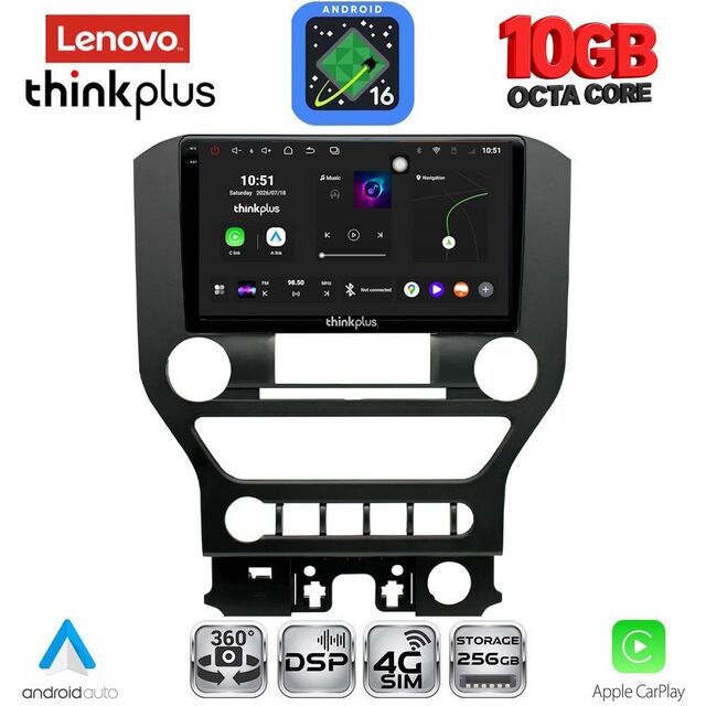 LENOVO LTM 11166_CPA 4BUT (9inc) MULTIMEDIA TABLET for FORD MUSTANG mod. 2015-2020