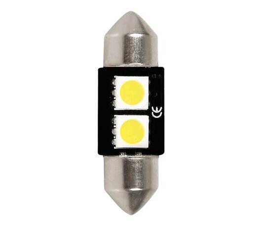 ΛΑΜΠΑΚΙ ΠΛΑΦΟΝΙΕΡΑΣ 12V 10x31mm HYPER-LED6 ΛΕΥΚΟ 2SMDx3chips (ΔΙΠΛΗΣ ΠΟΛΙΚΟΤΗΤΑΣ- CAN-BUS) 1ΤΕΜ.