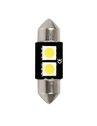 ΛΑΜΠΑΚΙ ΠΛΑΦΟΝΙΕΡΑΣ 12V 10x31mm HYPER-LED6 ΛΕΥΚΟ 2SMDx3chips (ΔΙΠΛΗΣ ΠΟΛΙΚΟΤΗΤΑΣ- CAN-BUS) 1ΤΕΜ.