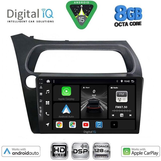 DIGITAL IQ BXF 7189_CPAA (9inc) MULTIMEDIA TABLET for HONDA CIVIC 3D-5D mod. 2006-2012