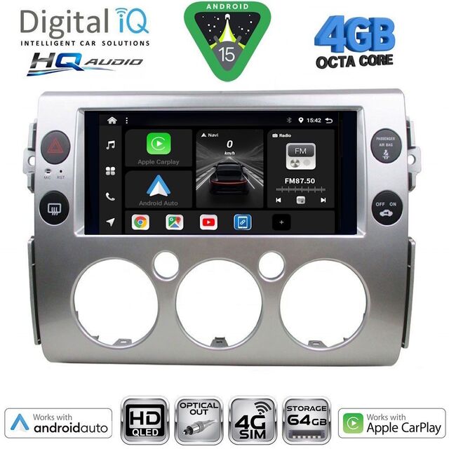 DIGITAL IQ BXK 19717_CPAA (9inc) MULTIMEDIA TABLET for TOYOTA FJ CRUISER mod. 2007-2022