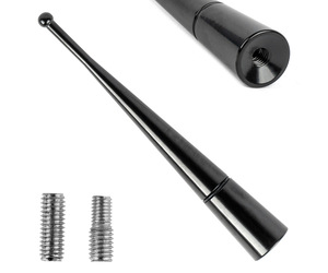 Amio - ΚΕΡΑΙΑ ΟΡΟΦΗΣ ANTM13 10cm ΜΕ 2 ΑΝΤΑΠΤΟΡΕΣ 5-6mm ΜΑΥΡΗ - 1 ΤΕΜ. (04163/AM)