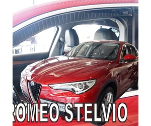 ΑΝΕΜΟΘΡΑΥΣΤΕΣ ΓΙΑ ALFA ROMEO STELVIO 5D 2017- ΖΕΥΓΑΡΙ ΑΠΟ ΕΥΚΑΜΠΤΟ ΦΙΜΕ ΠΛΑΣΤΙΚΟ HEKO - 2 ΤΕΜ.