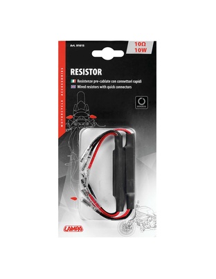 ΑΝΤΙΣΤΑΣΗ ΓΙΑ ΛΑΜΠΕΣ LED 12V 10W/10ohm ΜΕ QUICK CONNECTORS (ΑΝΤΙΣΤΑΣΗ-ΨΕΥΤΗΣ-CANCELLER) 2ΤΕΜ.