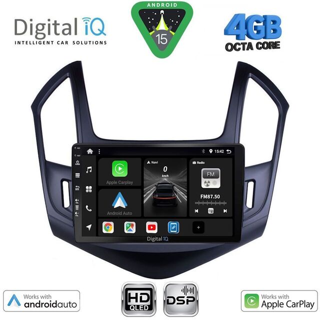 DIGITAL IQ BXF 16076B_CPAA (9inc) MULTIMEDIA TABLET for CHEVROLET CRUZE mod. 2013-2015
