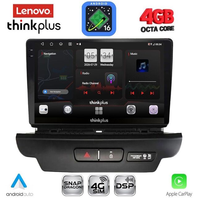 LENOVO LTG 7304_CPA (9inc) MULTIMEDIA TABLET for KIA CEED - XCEED mod. 2018-2022